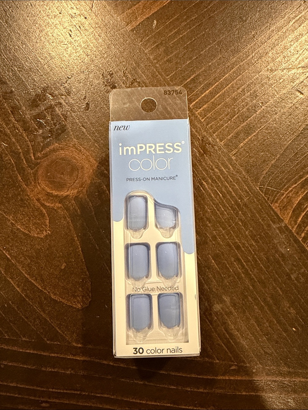 imPRESS Color Press-On Manicure in Light Blue